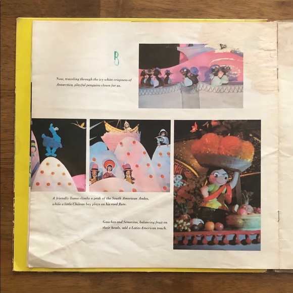 Walt Disney It’s A Small World Album Cover Story Book Insert - Picture 13 of 14